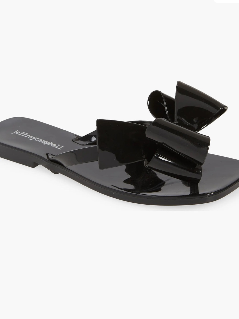 Jeffrey Campbell Sugary Jelly Bow Thong Sandals
